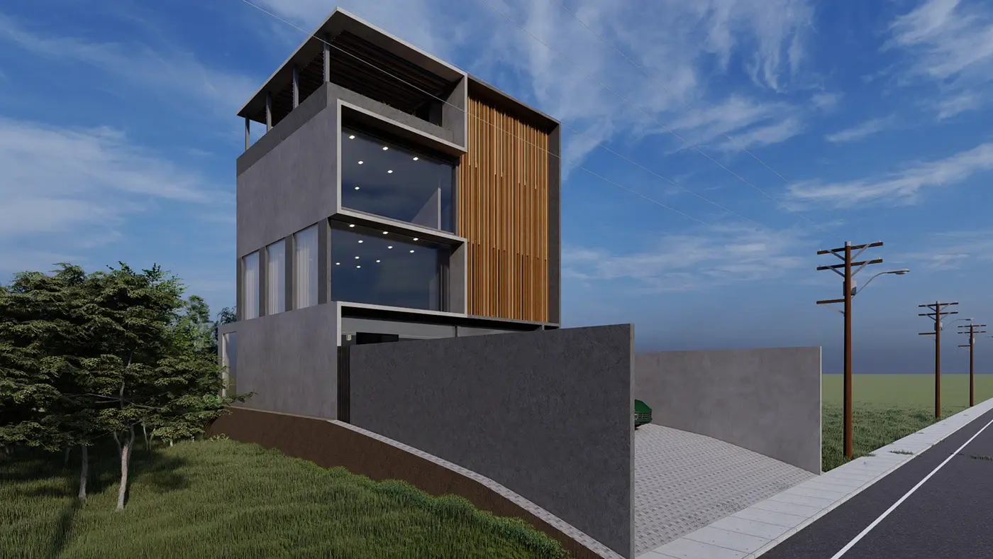 Proposed Commercial Building — view 1