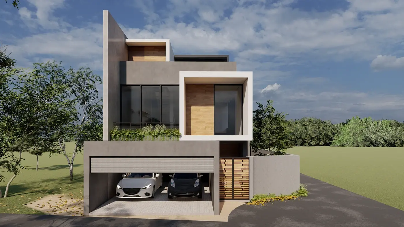 Proposed Contemporary Residence — view 1